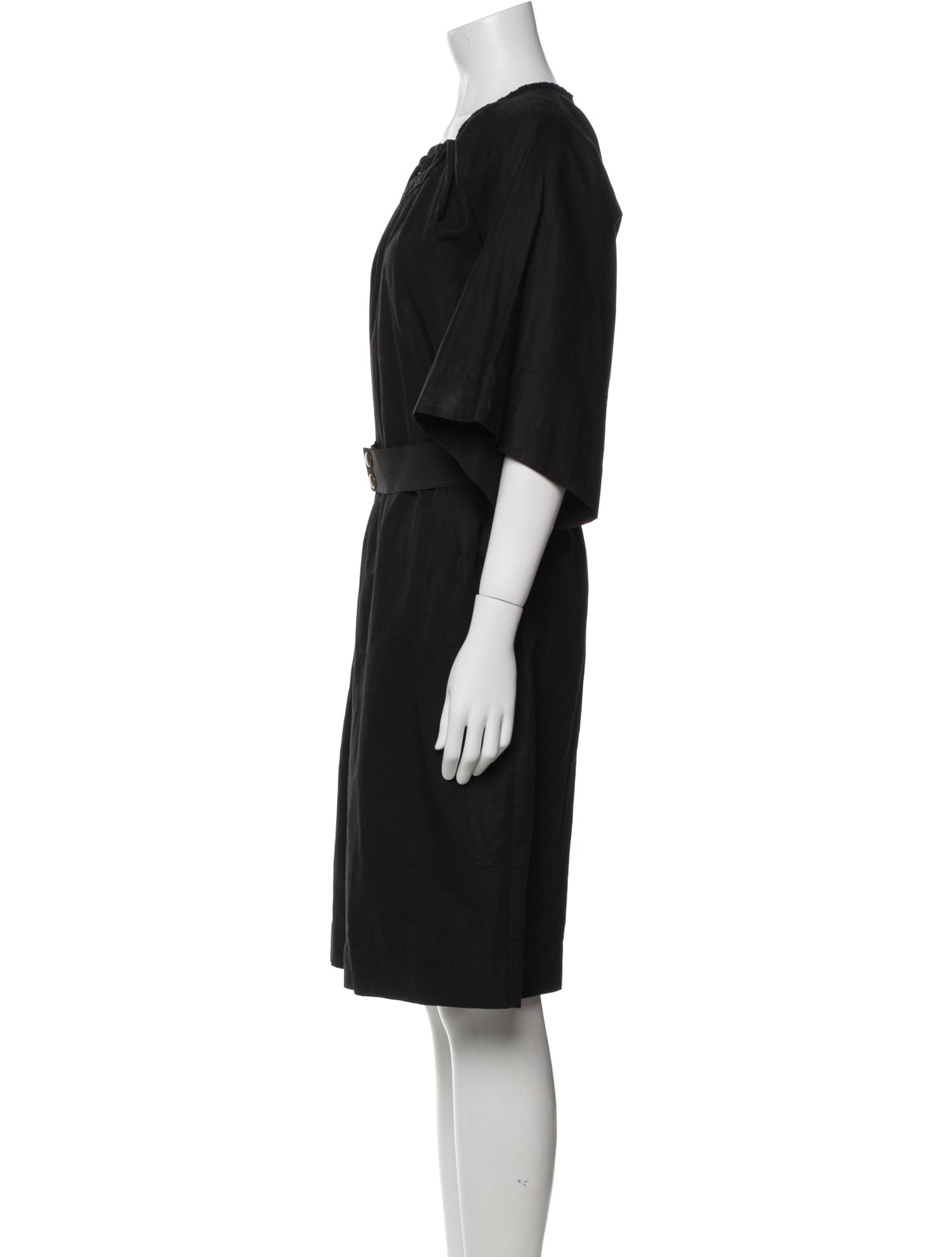 Lanvin Scoop Neck Knee-Length Dress